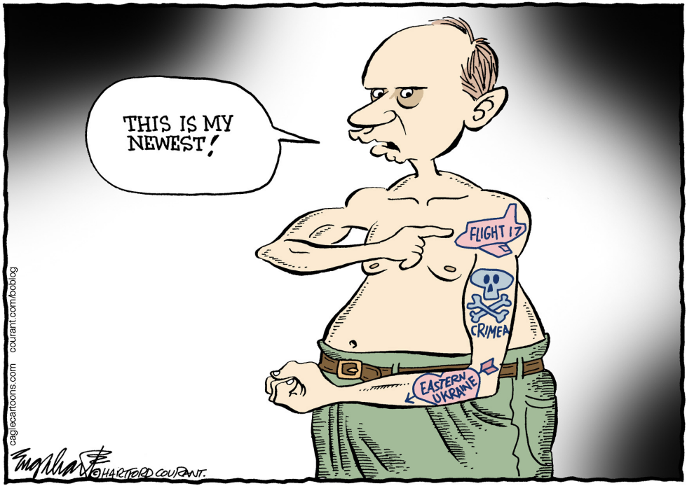  FLIGHT 17 AND PUTIN by Bob Englehart