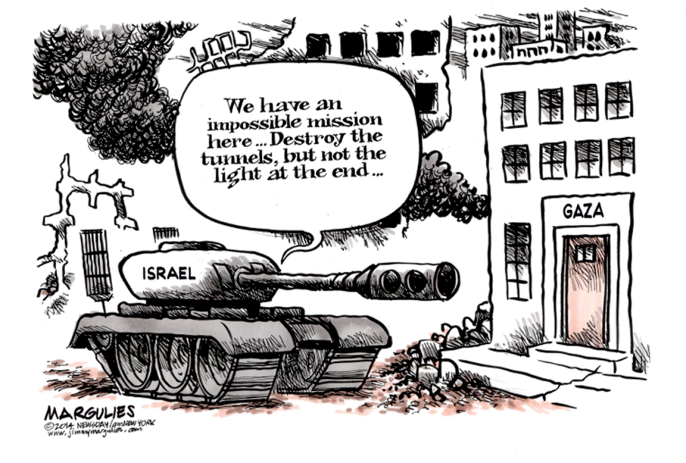 Israel and Gaza color