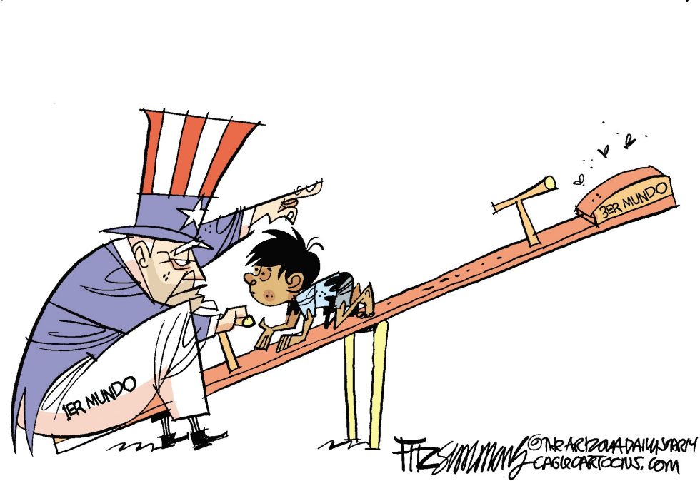  INMIGRACION  by David Fitzsimmons