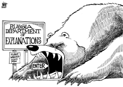 ANSWERS FROM RUSSIA, B/W by Randy Bish