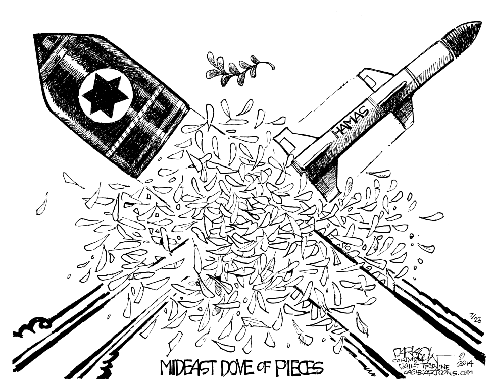 Mideast Dove of Pieces