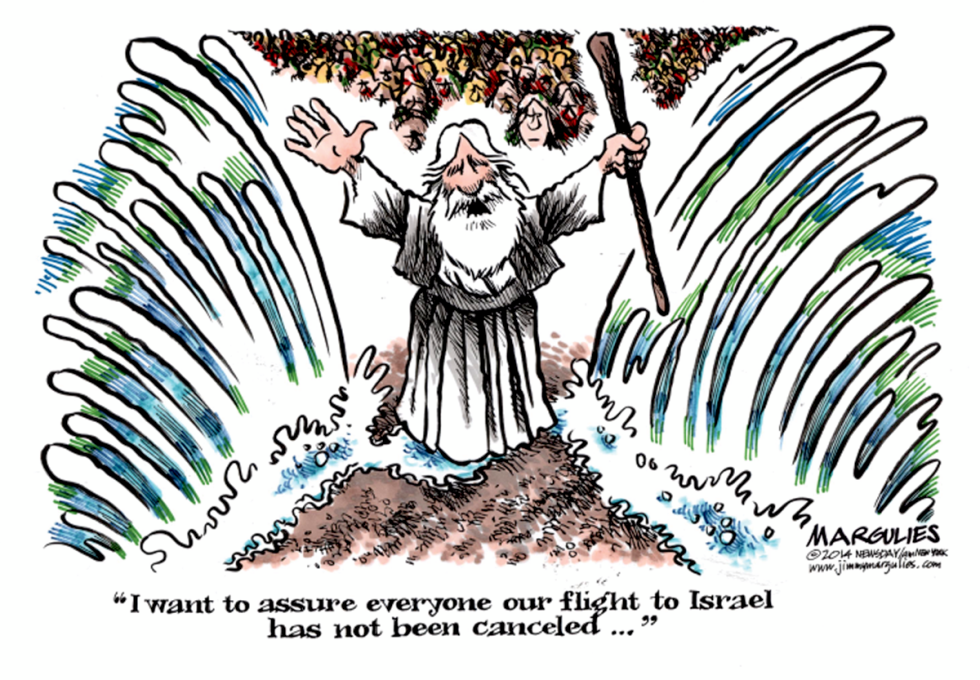 Flights to Israel canceled color
