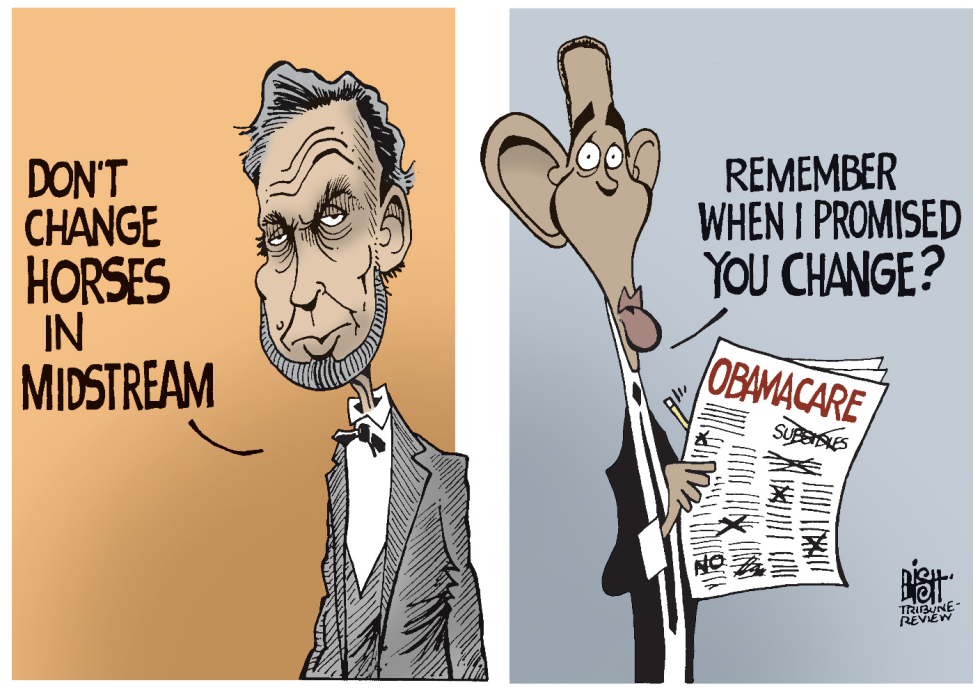 LINCOLN, OBAMA AND CHANGE, COLOR