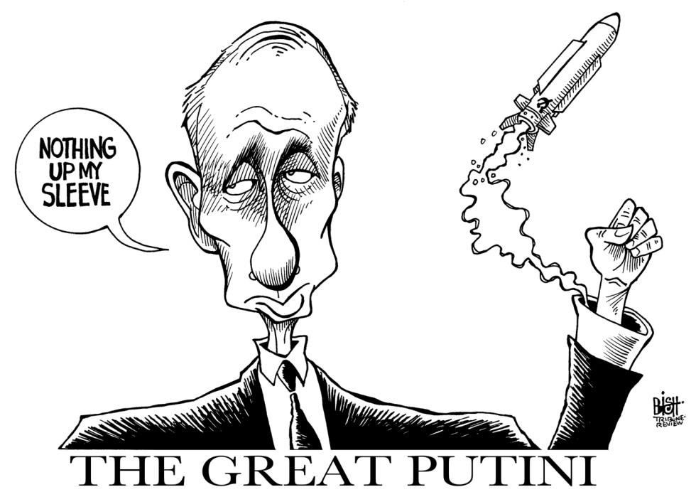 THE GREAT PUTINI, B/W