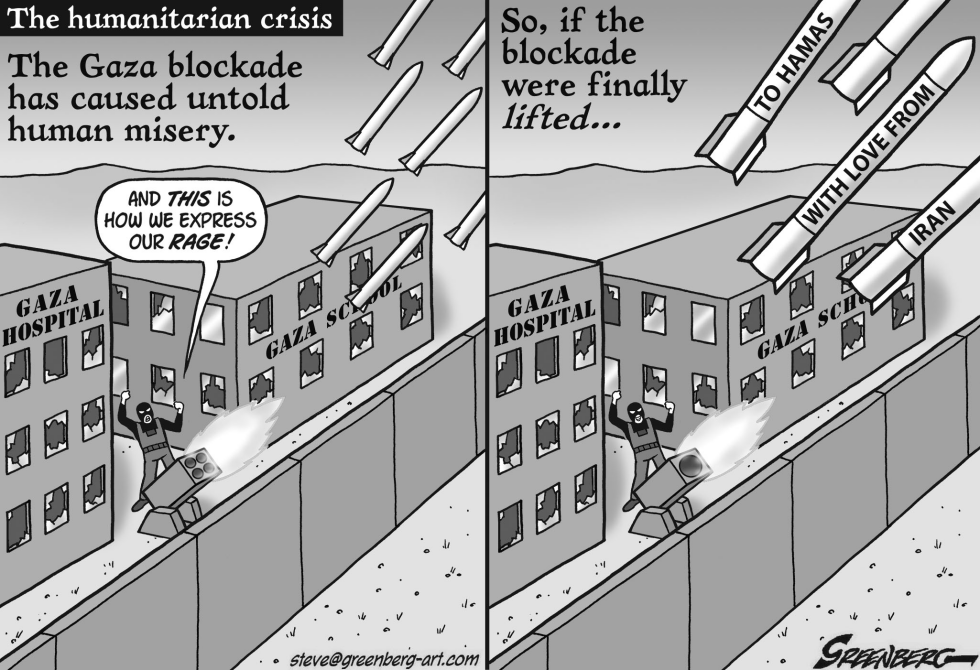 Gaza blockade bw
