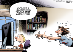 OSU MARCHING BAND HIJINKS  by Nate Beeler
