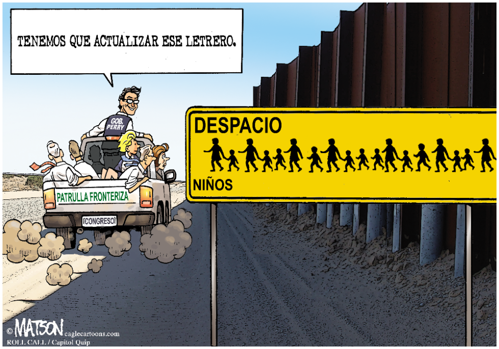 Letrero de Despacio Niños Cruzando Frontera /COLOR