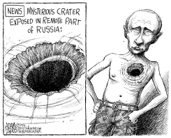 RUSSIAN CRATER by Adam Zyglis