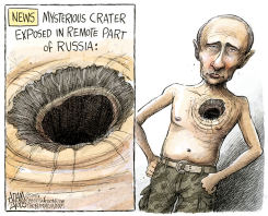 RUSSIAN CRATER  by Adam Zyglis