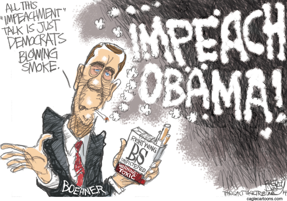  BOEHNER BLOWING SMOKE by Pat Bagley