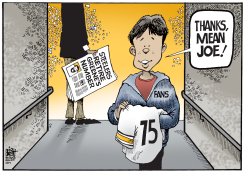 STEELERS RETIRE MEAN JOE'S NUMBER,  by Randy Bish
