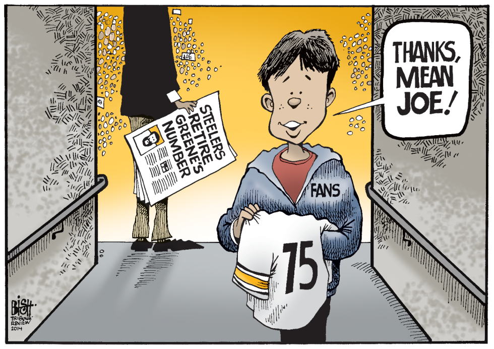 STEELERS RETIRE MEAN JOE'S NUMBER, COLOR