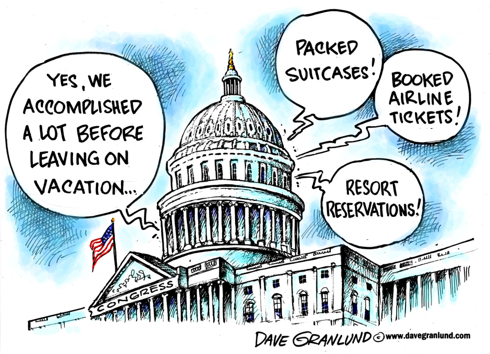 Congress goes on vacation