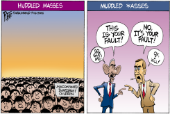 HUDDLED MASSES by Bruce Plante