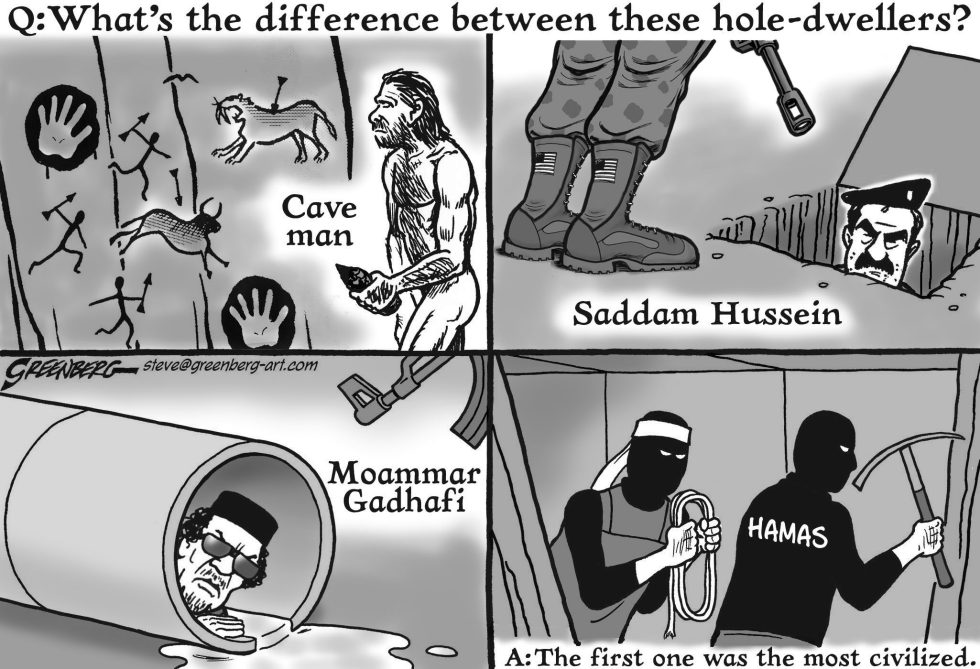 Cave dwellers bw