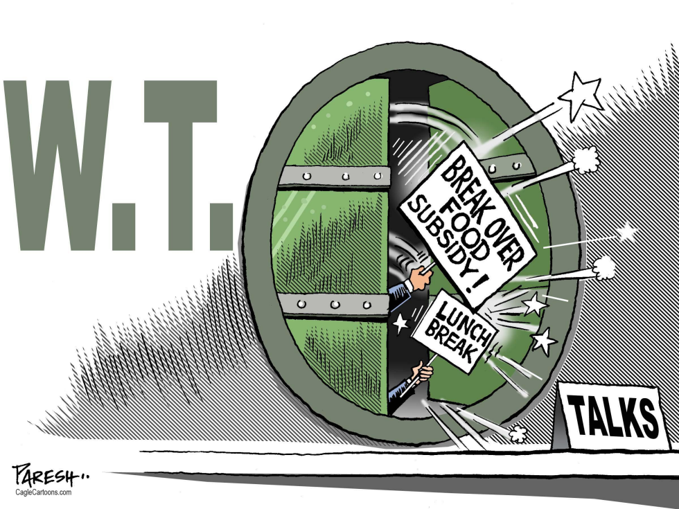 Trade  talks fail COLOR