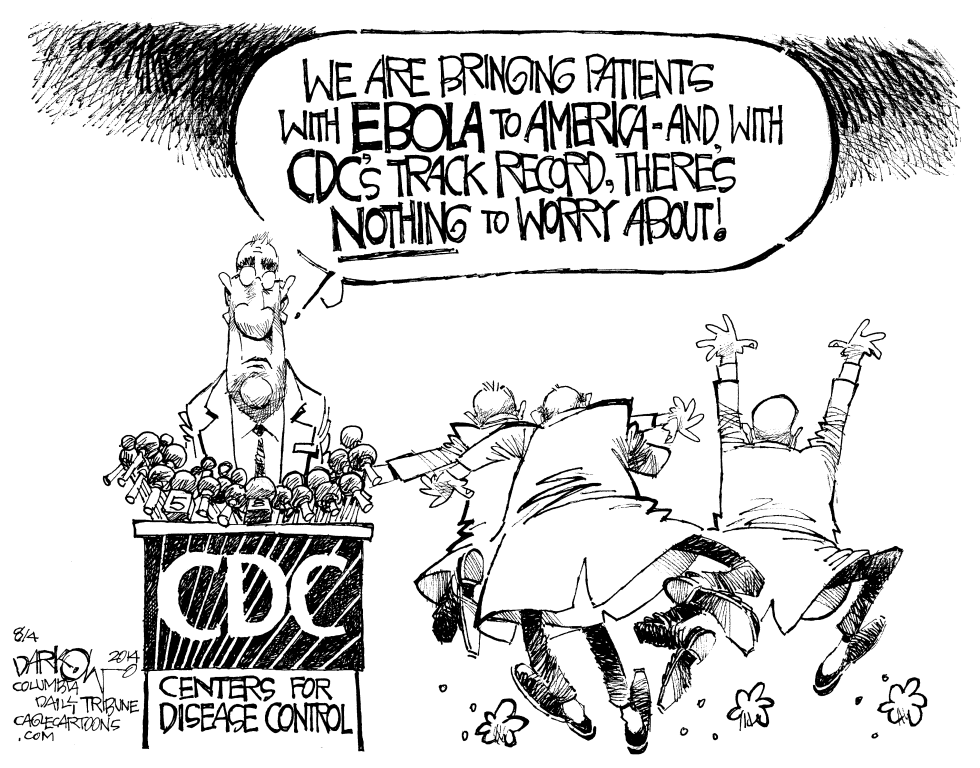  EBOLA AND THE CDC by John Darkow