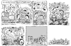 PLAYING ISRAEL VS PALESTINIANS by Daryl Cagle