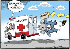 EL GOP DEMANDA A OBAMA /  by Bob Englehart