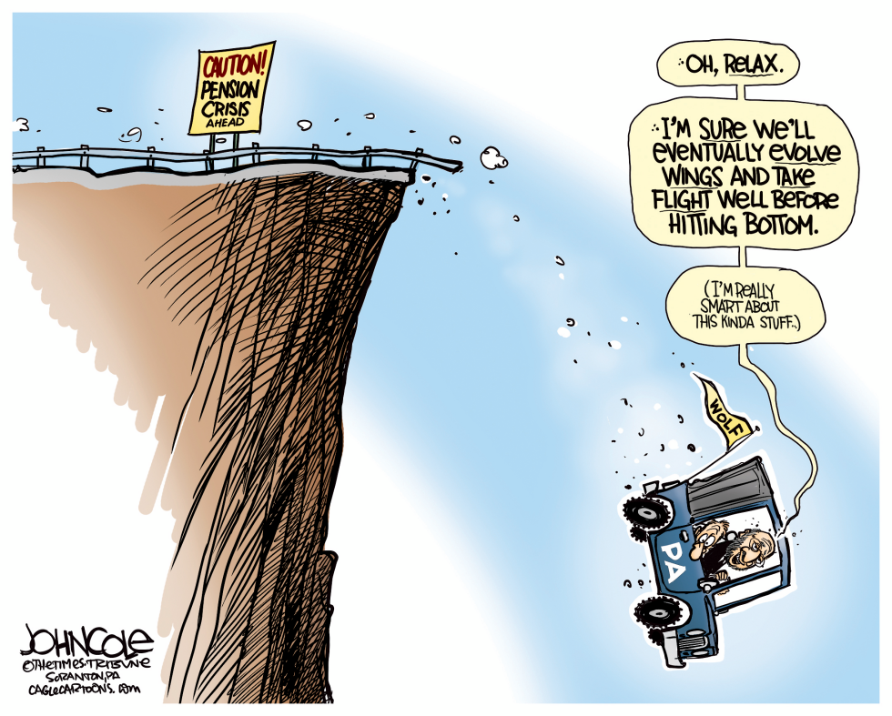 LOCAL PA -- Tom Wolf and the pension crunch COLOR