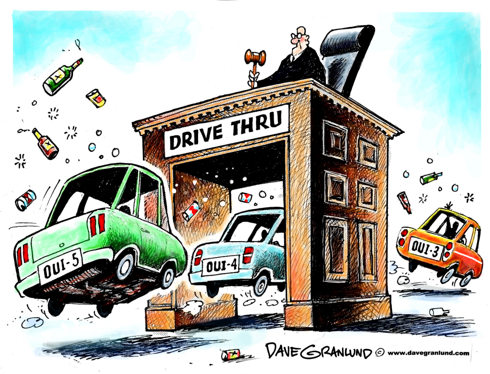  DRUNK DRIVERS AND JUDGES by Dave Granlund