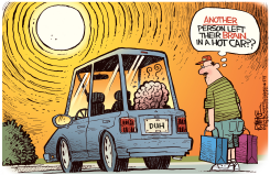 HOT CAR  by Rick McKee