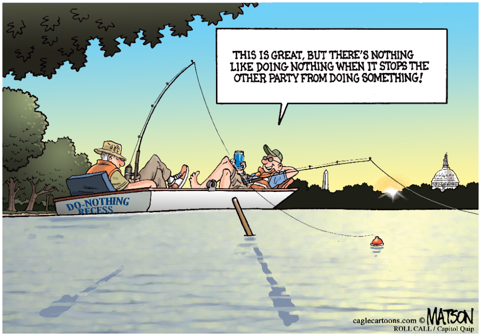 Do-Nothing Congress Takes Do-Nothing Recess-COLOR
