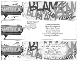 JAMES BRADY MOMENT OF SILENCE BW by John Cole