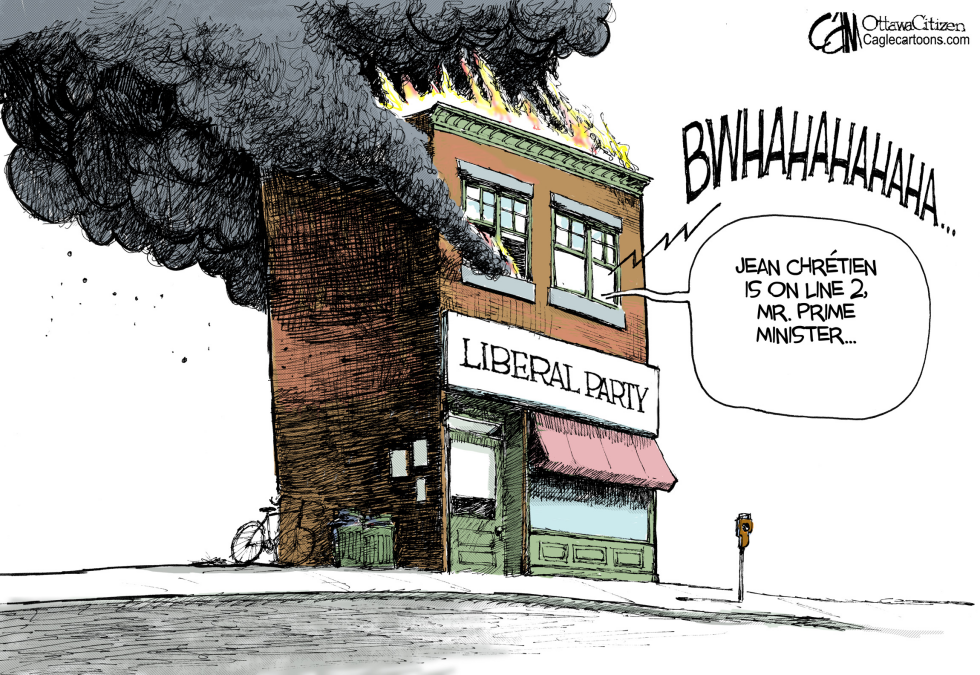 CANADA Burning Building COLOR