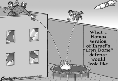 HAMAS IRON DOME BW by Steve Greenberg