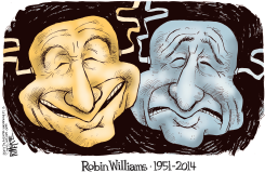 ROBIN WILLIAMS  by Rick McKee