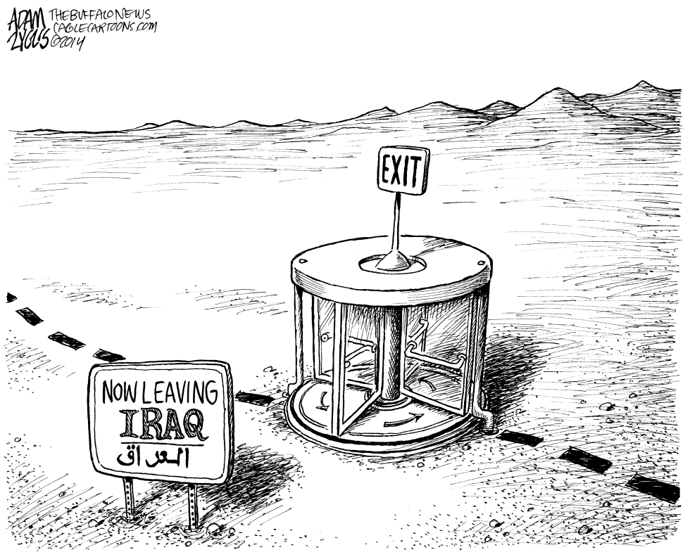  IRAQ EXIT by Adam Zyglis