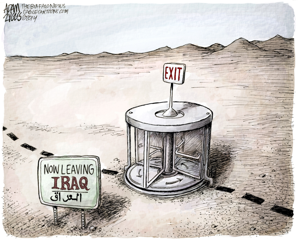  IRAQ EXIT  by Adam Zyglis