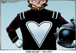 ROBIN WILLIAMS RIP  by Nate Beeler