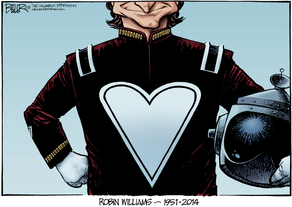  ROBIN WILLIAMS RIP by Nate Beeler