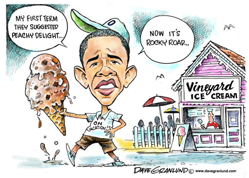 Obama and Vineyard ice cream