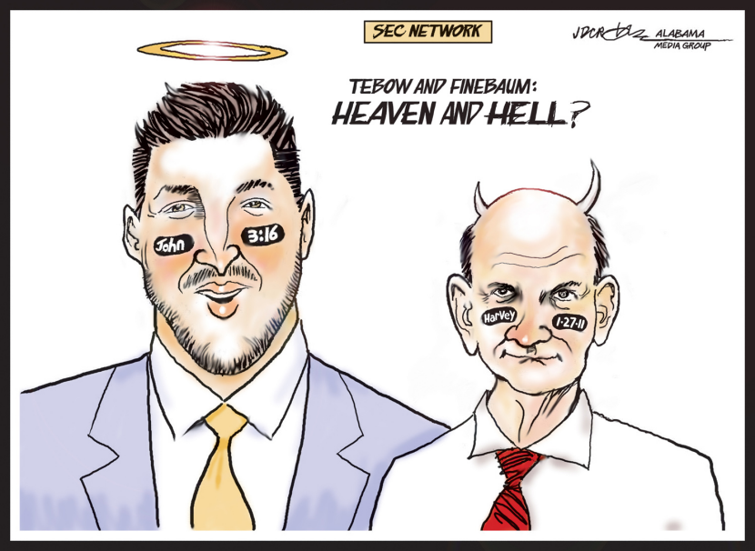 SEC Network Tim Tebow and Paul Finebaum