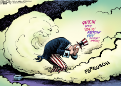 FERGUSON FRACAS  by Nate Beeler