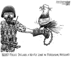 FERGUSON POLICE STATE by Adam Zyglis