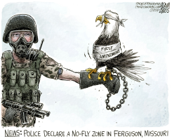 FERGUSON POLICE STATE  by Adam Zyglis