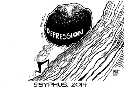 DEPRESSION, B/W by Randy Bish