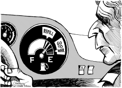 OIL PRICE DANGER by Patrick Chappatte