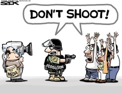 FERGUSON POLICE  by Steve Sack