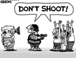 FERGUSON POLICE by Steve Sack