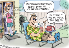 ICE BUCKET CHALLENGE by Joe Heller