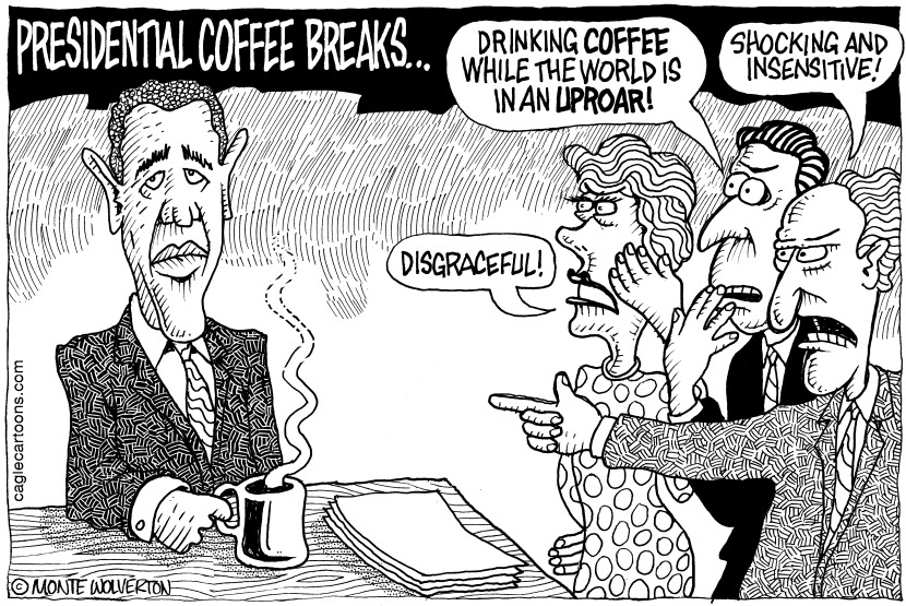 Obama Vacations and Coffee Breaks