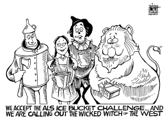 ICE BUCKET CHALLENGE, B/W by Randy Bish