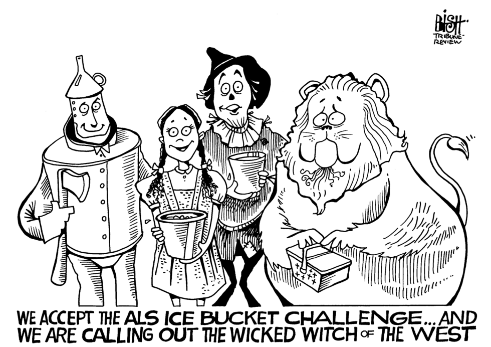 ICE BUCKET CHALLENGE, B/W