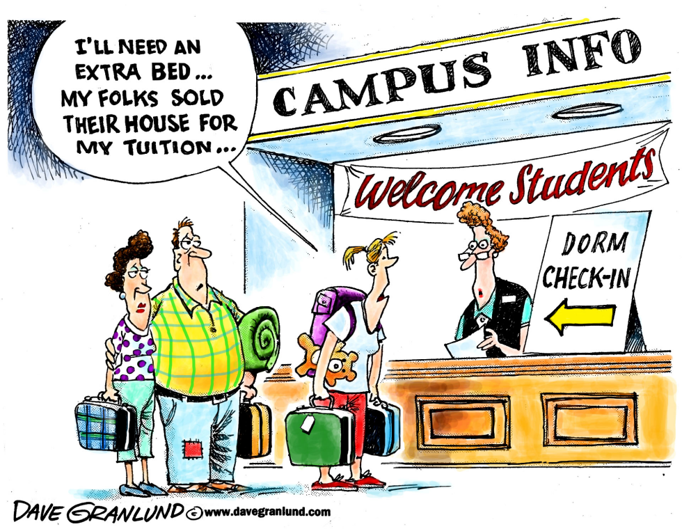  COLLEGE TUITION COSTS by Dave Granlund