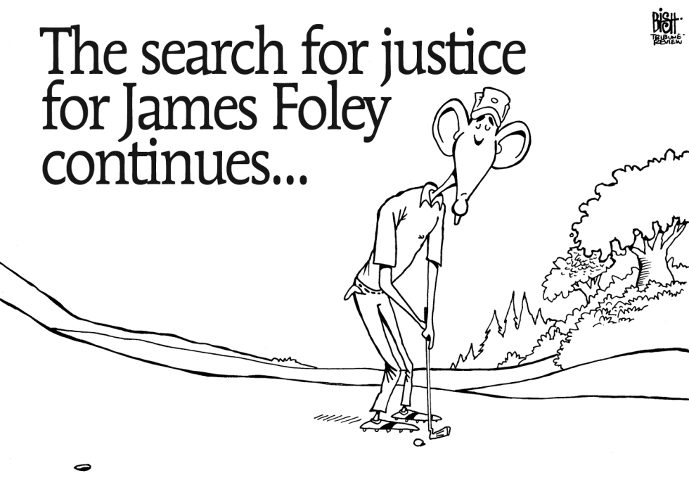 JUSTICE FOR FOLEY, B/W